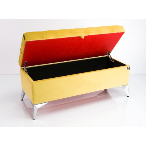 Kufer Pikowany CHESTERFIELD Żółcień Cytrynowa / Model Q-2 Rozmiary od 50 cm do 200 cm